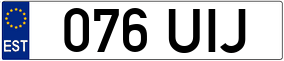 Truck License Plate